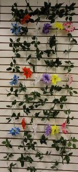 6ft Flower Garland [Pointed Flower] - Assorted colors
